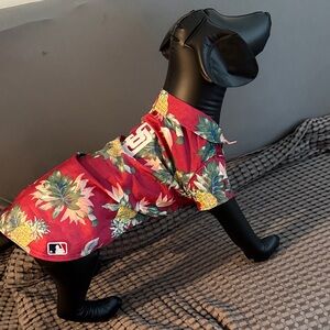 San Diego Padres Red Hawaiian Dog Shirt